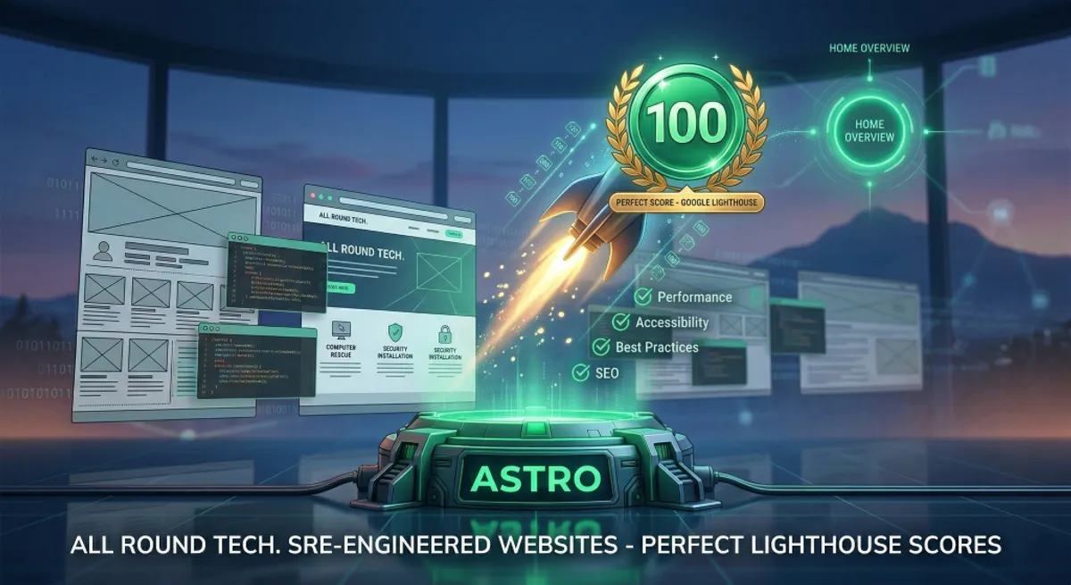 An Astro rocket surpassing slow website wireframes, representing superior Google SEO and performance.