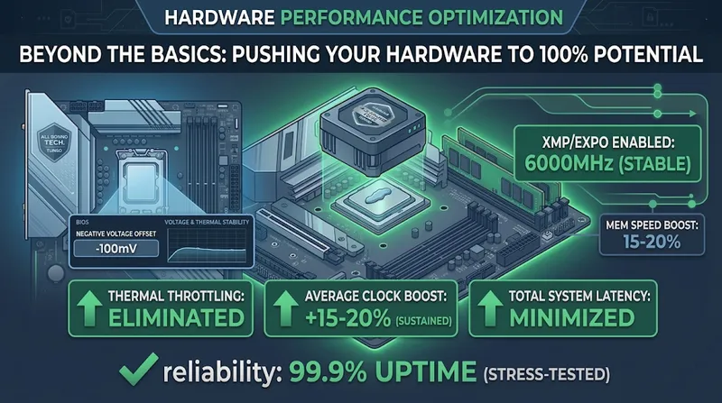 A professional CPU repasting and BIOS tuning session at All Round Tech Wollongong.
