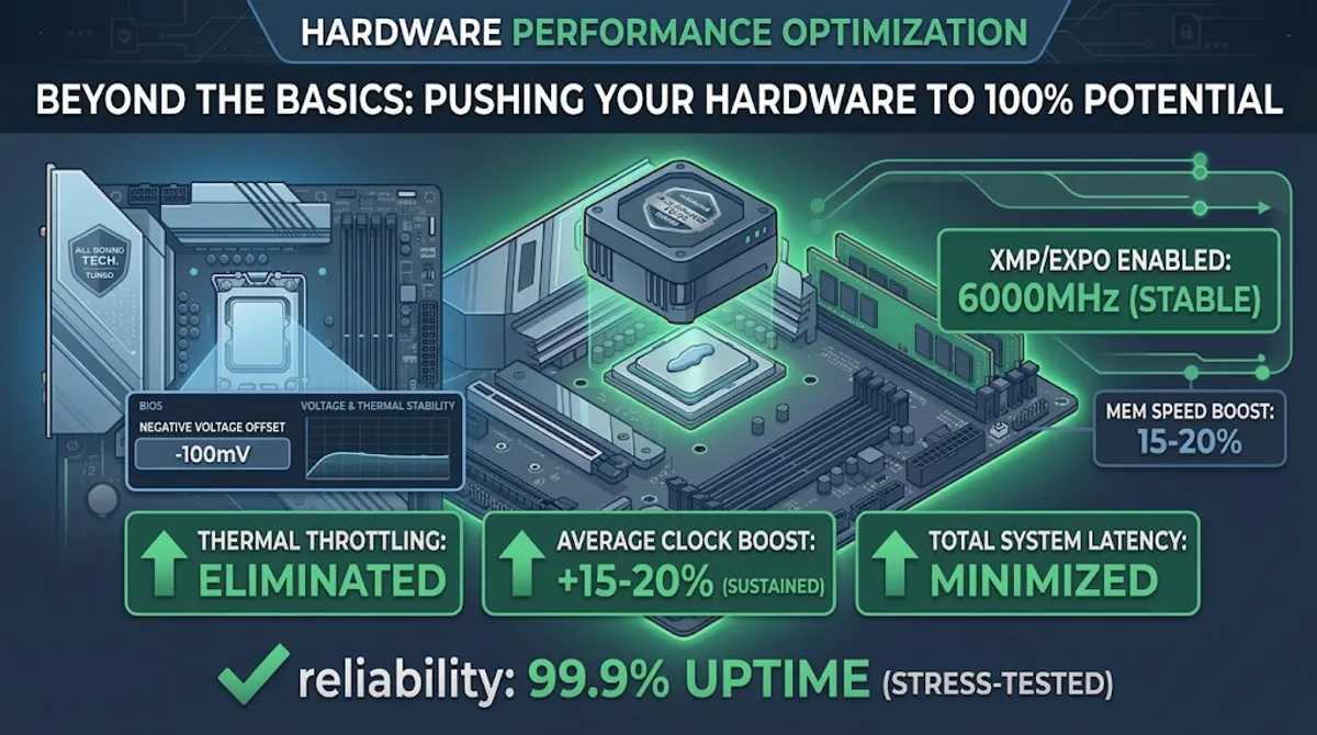 A professional CPU repasting and BIOS tuning session at All Round Tech Wollongong.